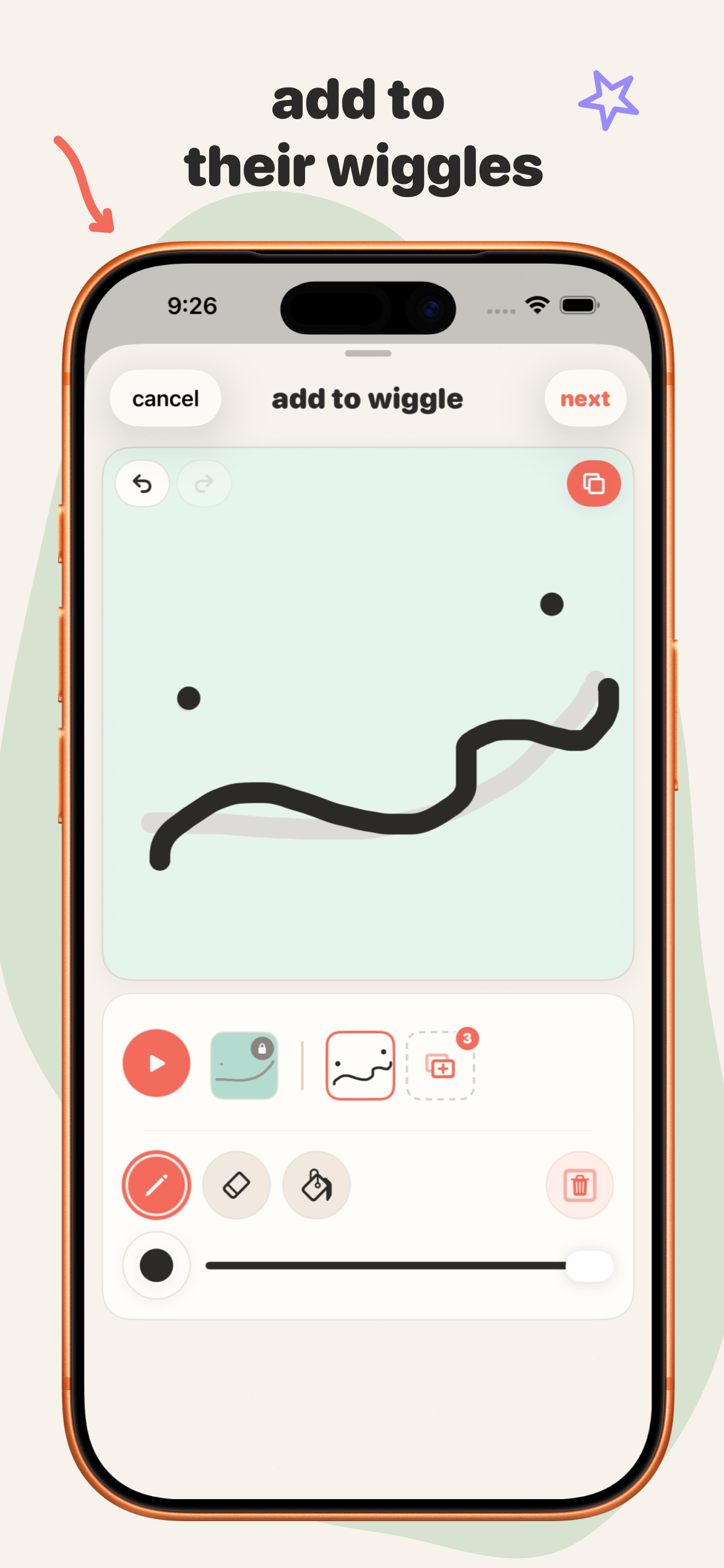 Wiggle App Store image saying add to their wiggles